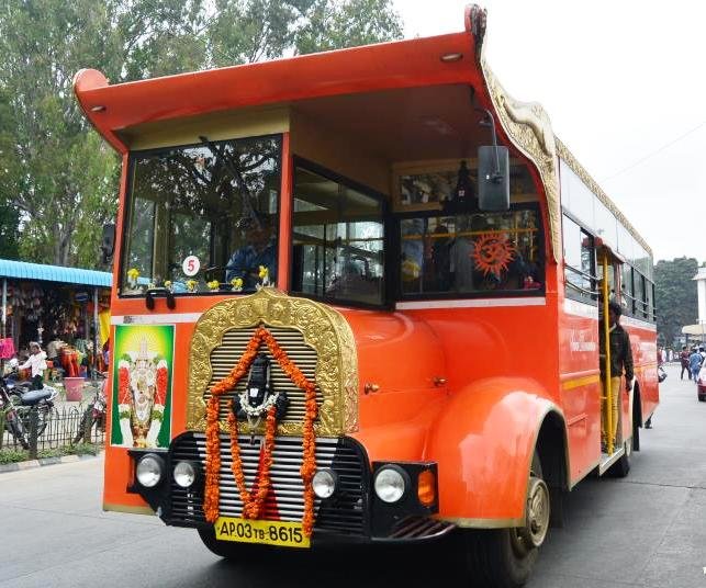 bus travel inside tirupati